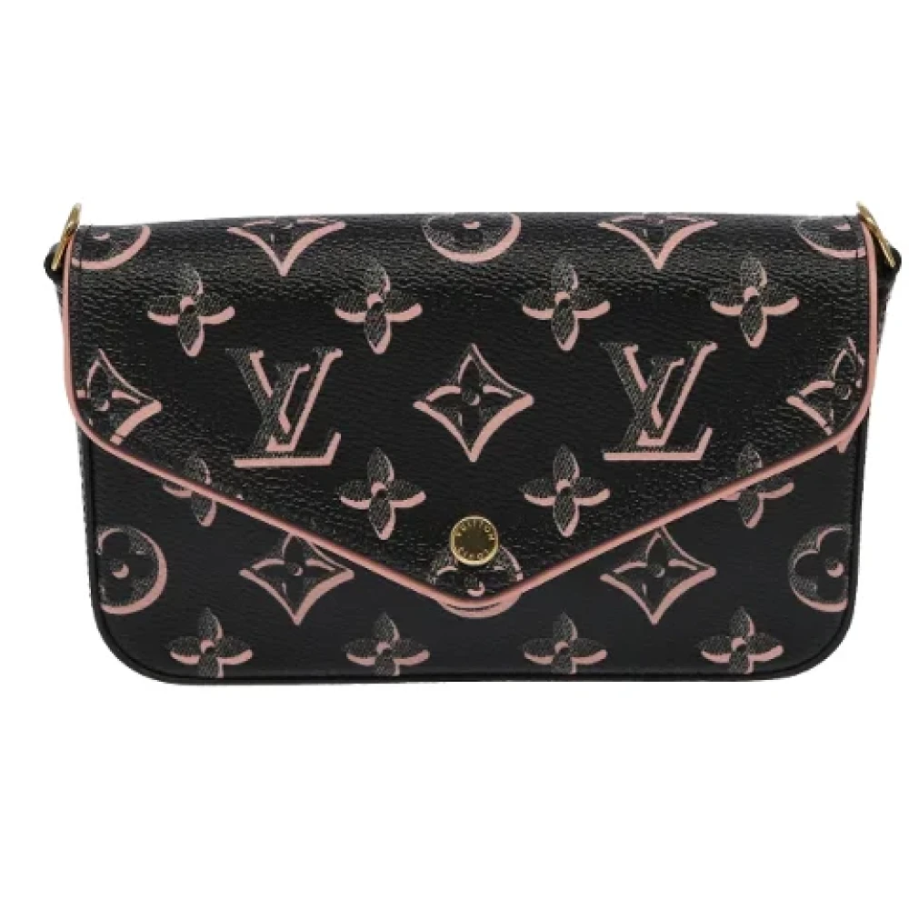 Louis Vuitton Vintage Pre-owned Canvas clutches Black Dames