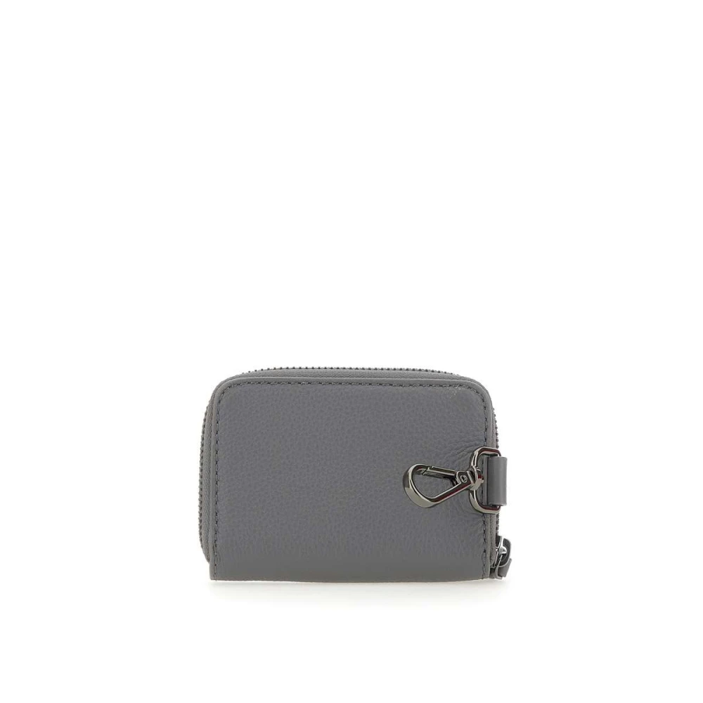 Gianni Chiarini Grain Leather Maxi Portemonnee Gray Heren