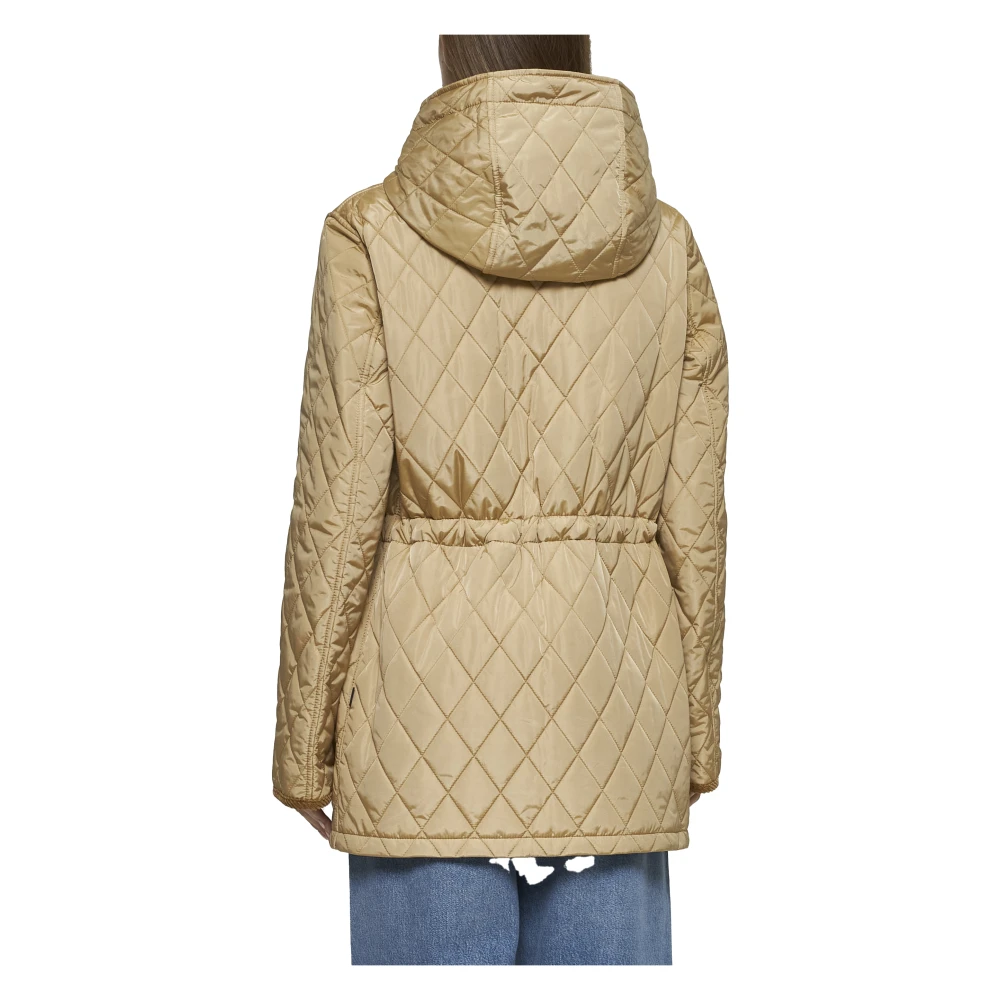 Burberry Lichtgewicht Gewatteerde Beige Jas Beige Dames