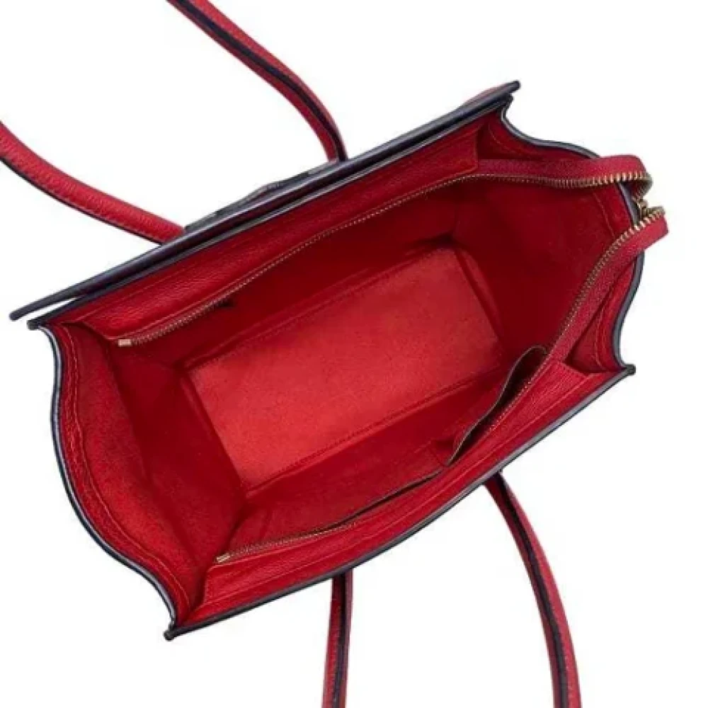 Celine Vintage Pre-owned Leather celine-bags Red Dames