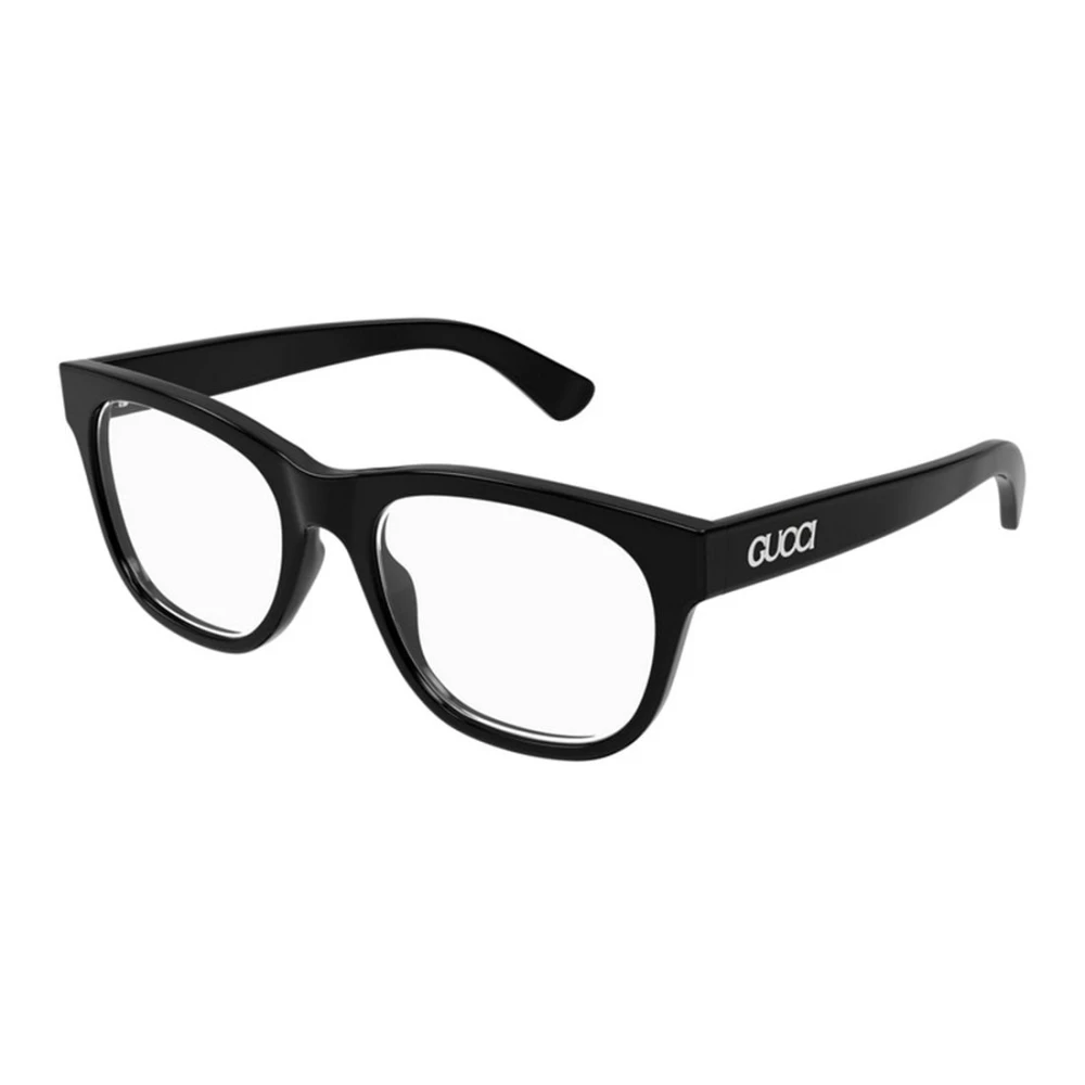 Gucci Men's Black Square Optical Frame - Glasses - 55 Mm - Accessories