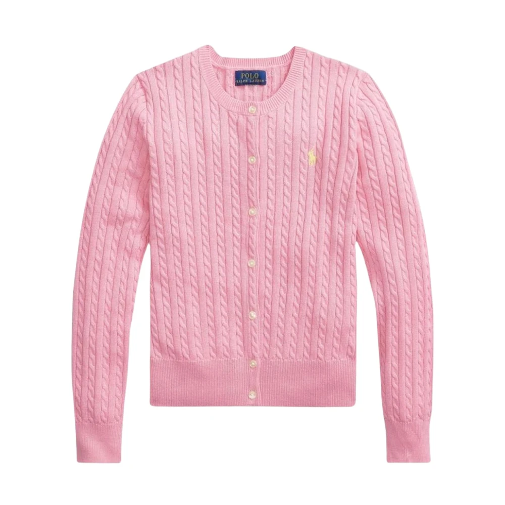 Polo Ralph Lauren Unisex Pink Cable Knit Cardigan