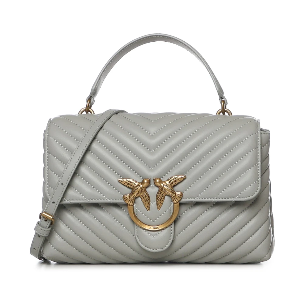 Pinko Women's Gray Love Lady Puff Handbag