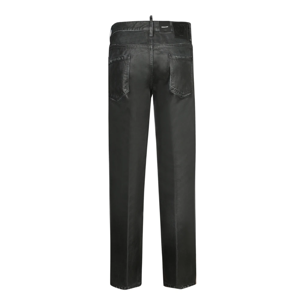 Dsquared2 Klassieke zwarte denim jeans Black Heren