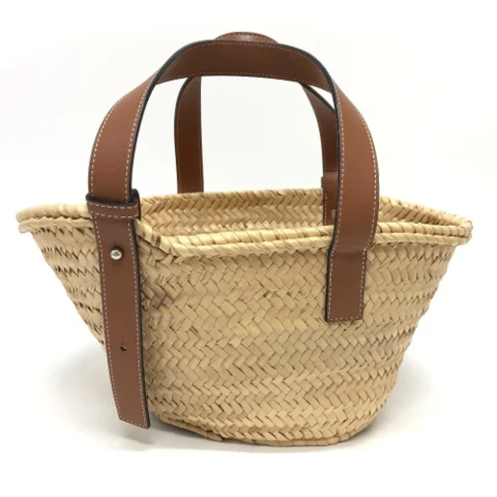 Loewe Pre-owned Fabric handbags Beige Dames