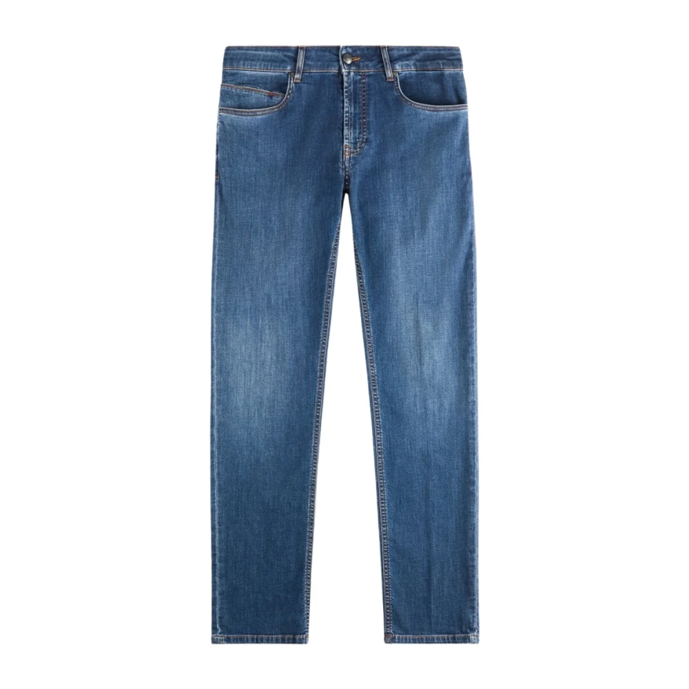 Fay Men's Blue 5-Pocket Jeans - Slim Fit Jeans - W33 - Jeans