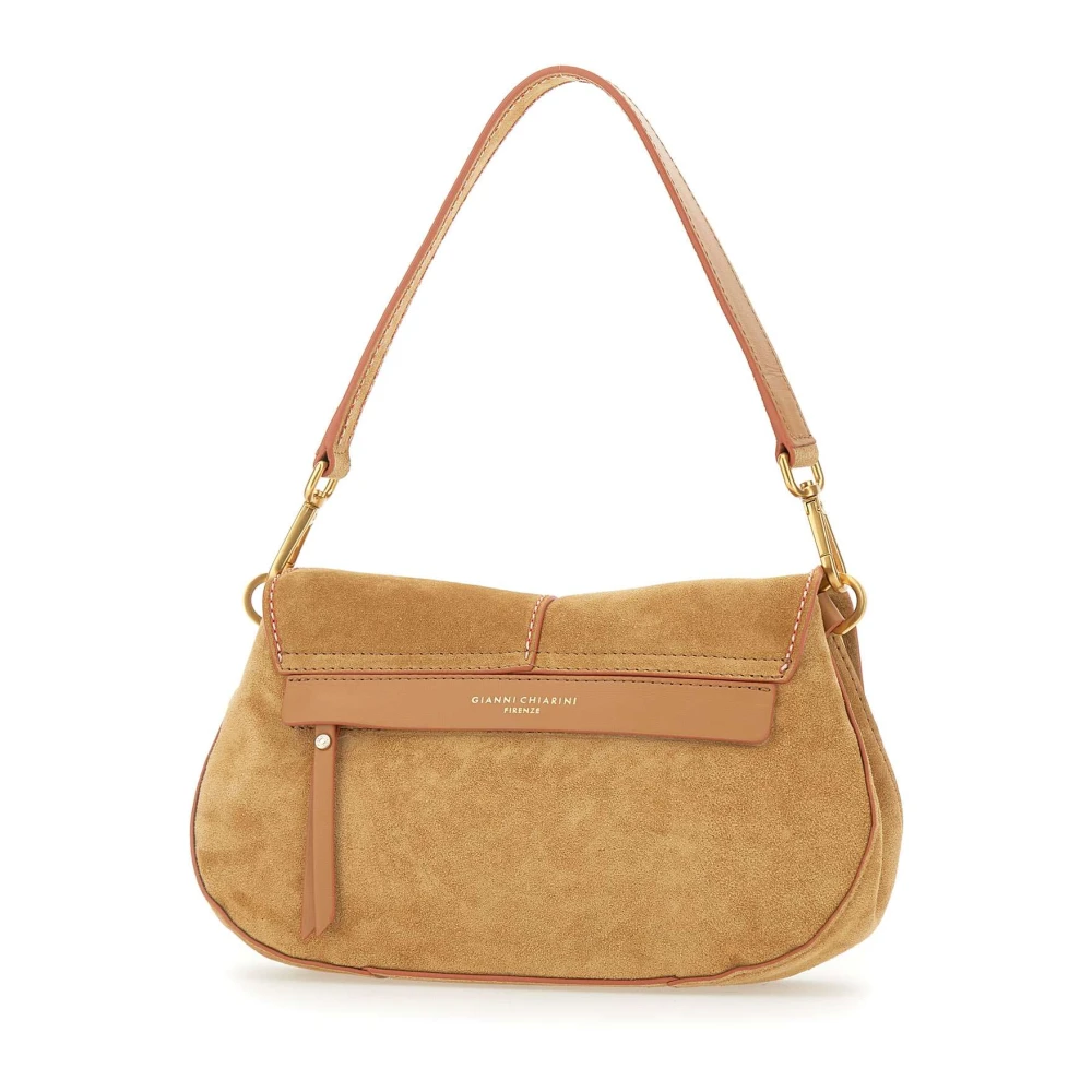 Gianni Chiarini Kameel Suède Helena Round Tas Beige Dames