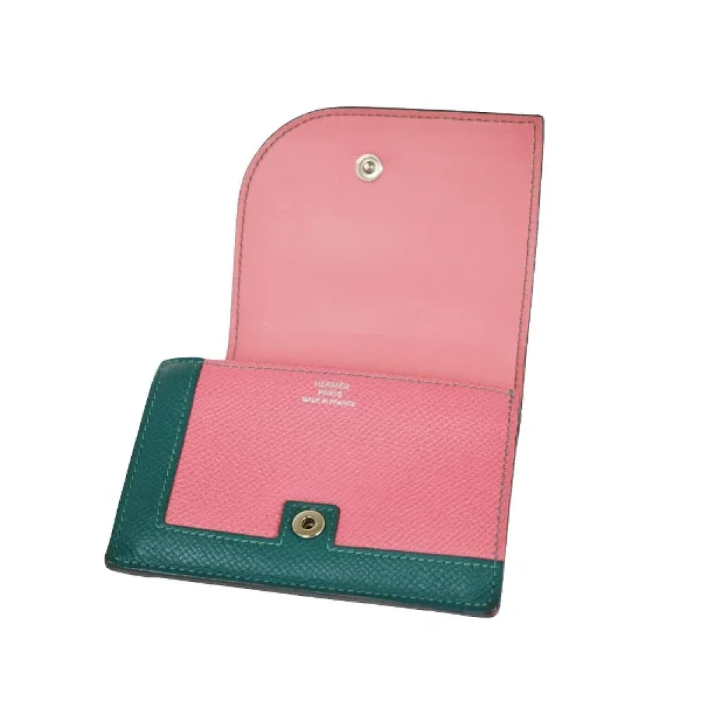 Hermès Vintage Pre-owned Cotton wallets Pink Dames