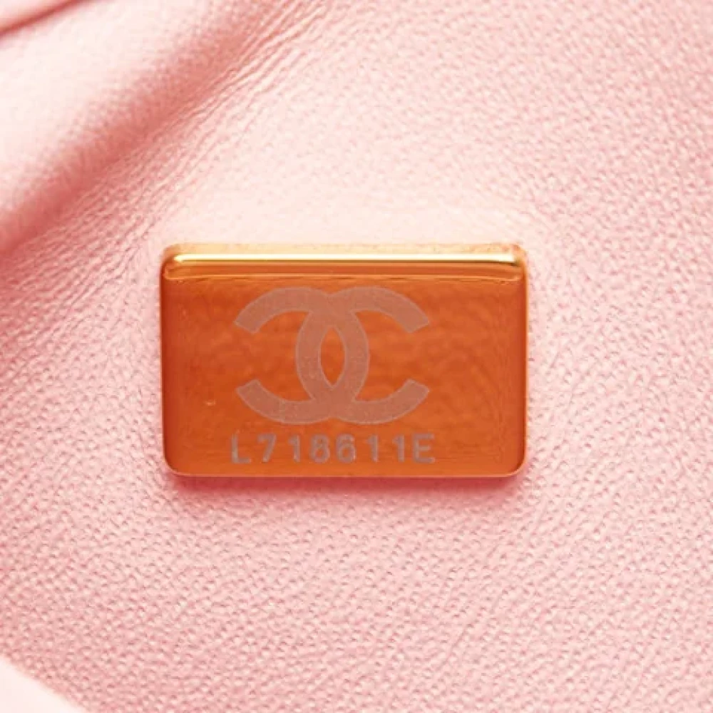 Chanel Vintage Pre-owned Leather chanel-bags Pink Dames