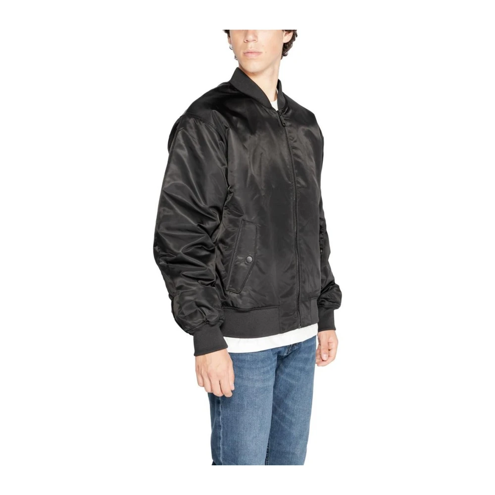 Calvin Klein Jeans Zwarte Lichtgewicht Polyamide Jas Heren Collectie Black Heren