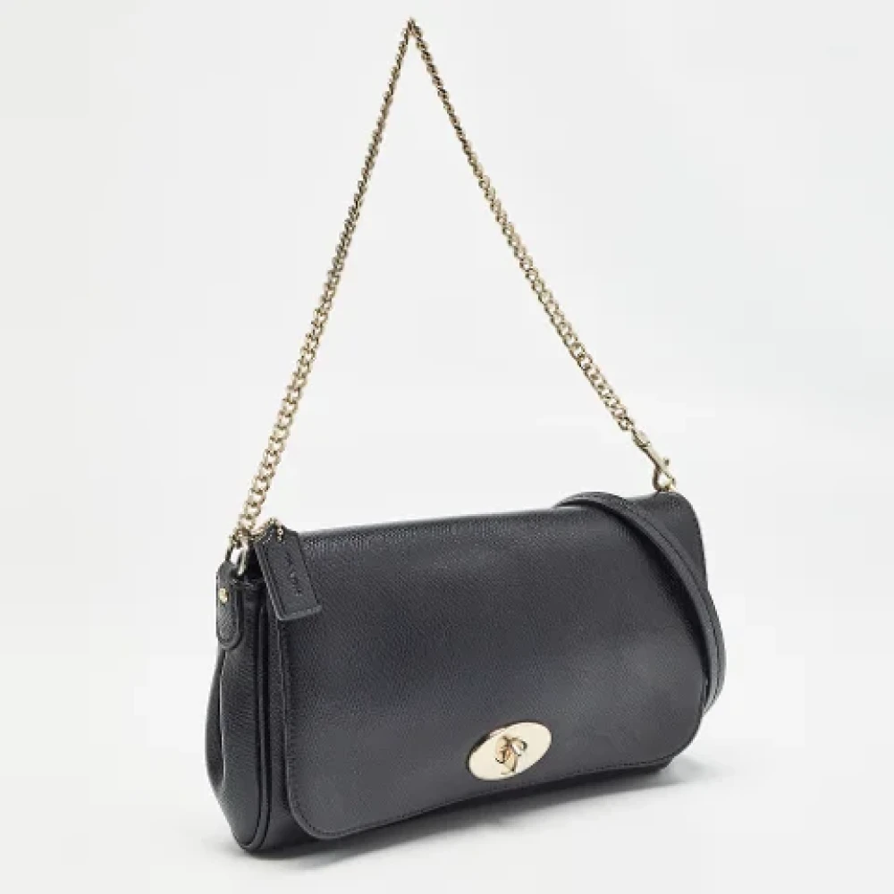 Coach Pre-owned Leather handbags Black Dames