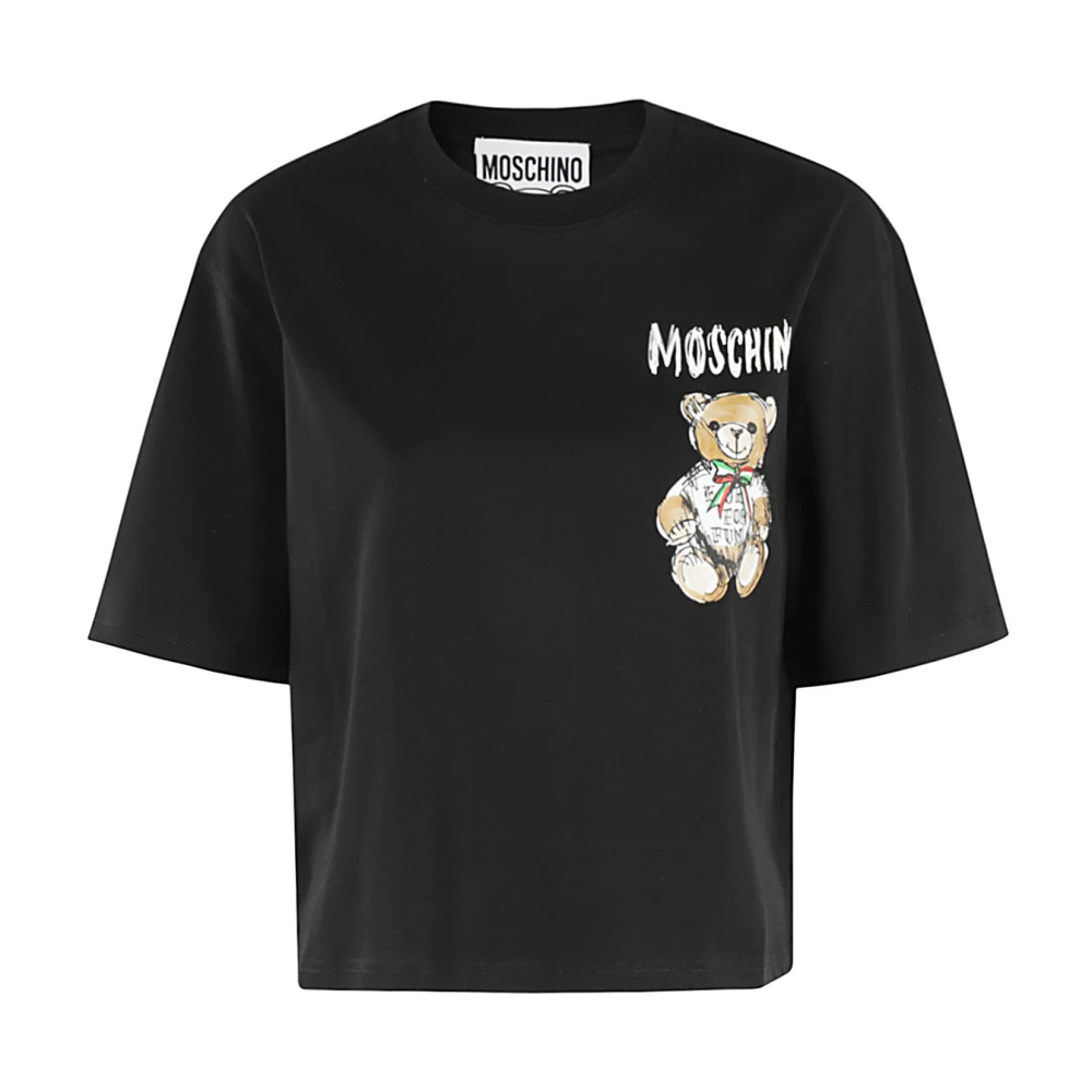 Moschino Stijlvol Jersey Shirt Black Dames