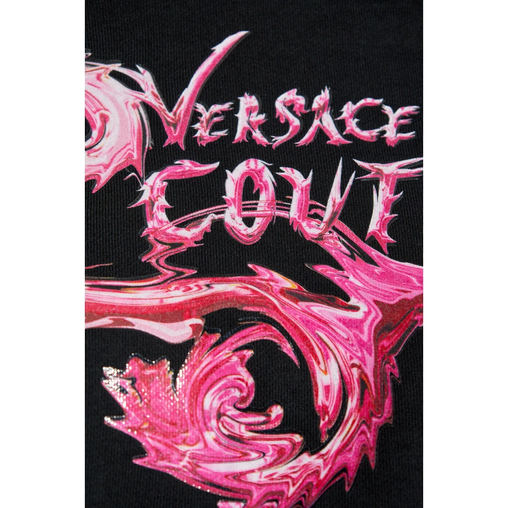 Versace Jeans Couture Gedrukte sweatshirt Black Dames