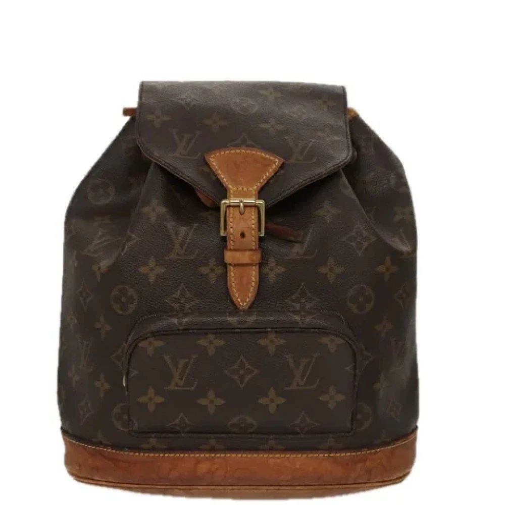 Louis Vuitton Vintage Pre-owned Canvas backpacks Brown Dames