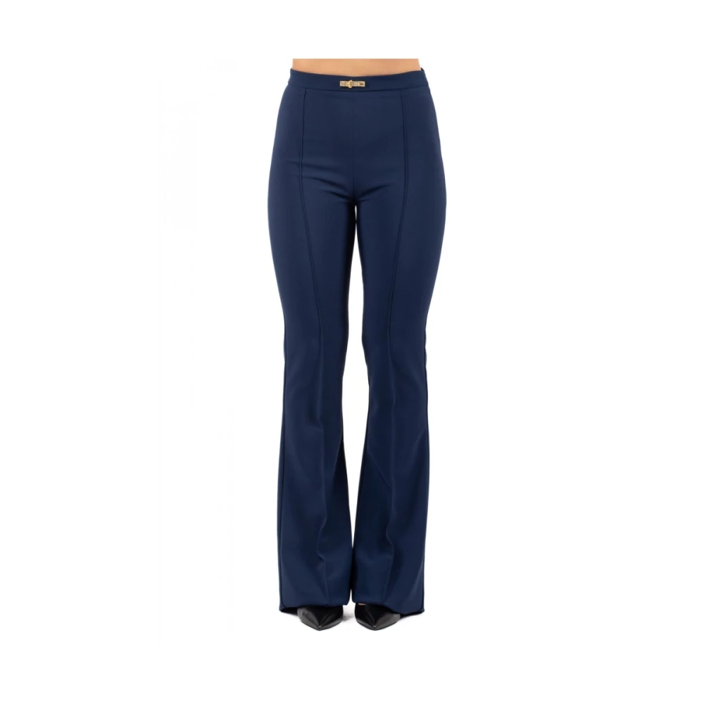 Trousers > Wide Trousers - - Elisabetta Franchi - Modalova