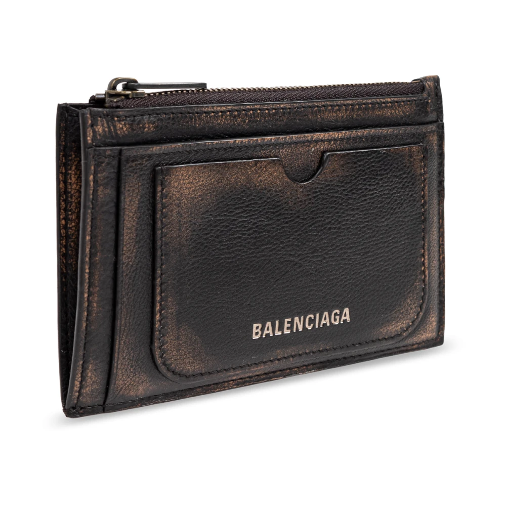 Balenciaga Leren kaarthouder Brown Heren