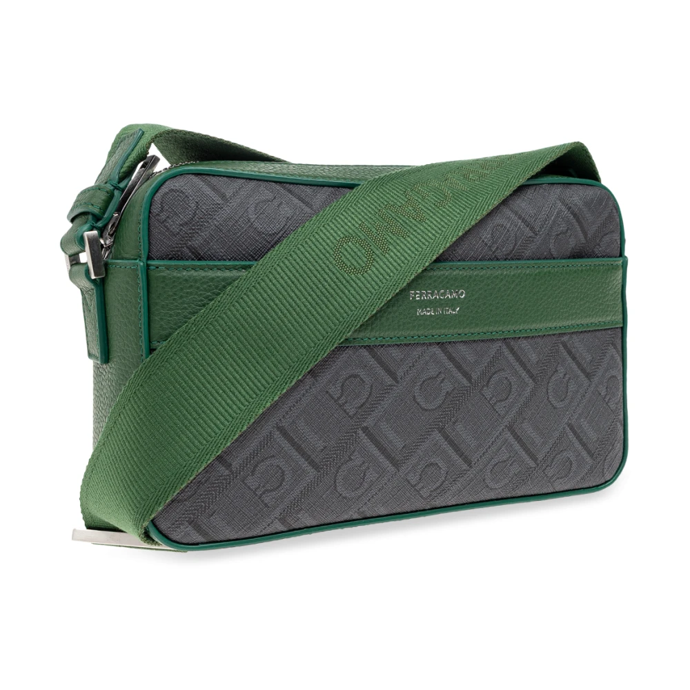 Salvatore Ferragamo Schoudertas Green Heren