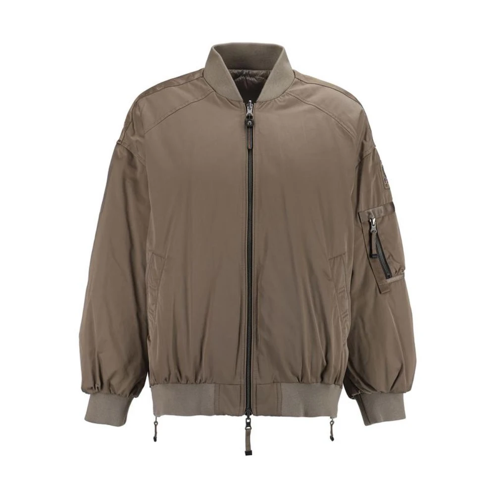 Parajumpers Gewatteerd Bomberjack met Geribbelde Details Brown Dames