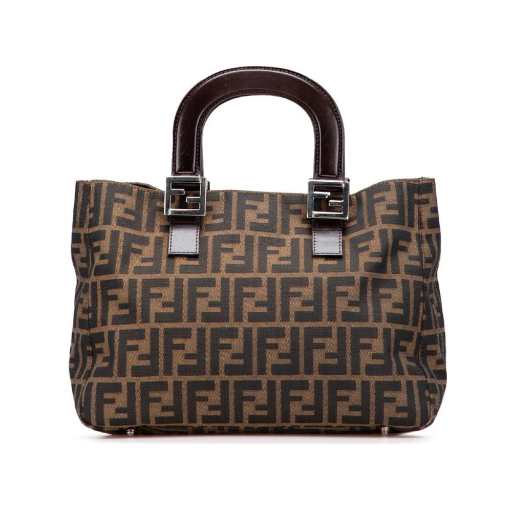 Fendi Vintage Women's Brown Pre-Owned Printed Handbag