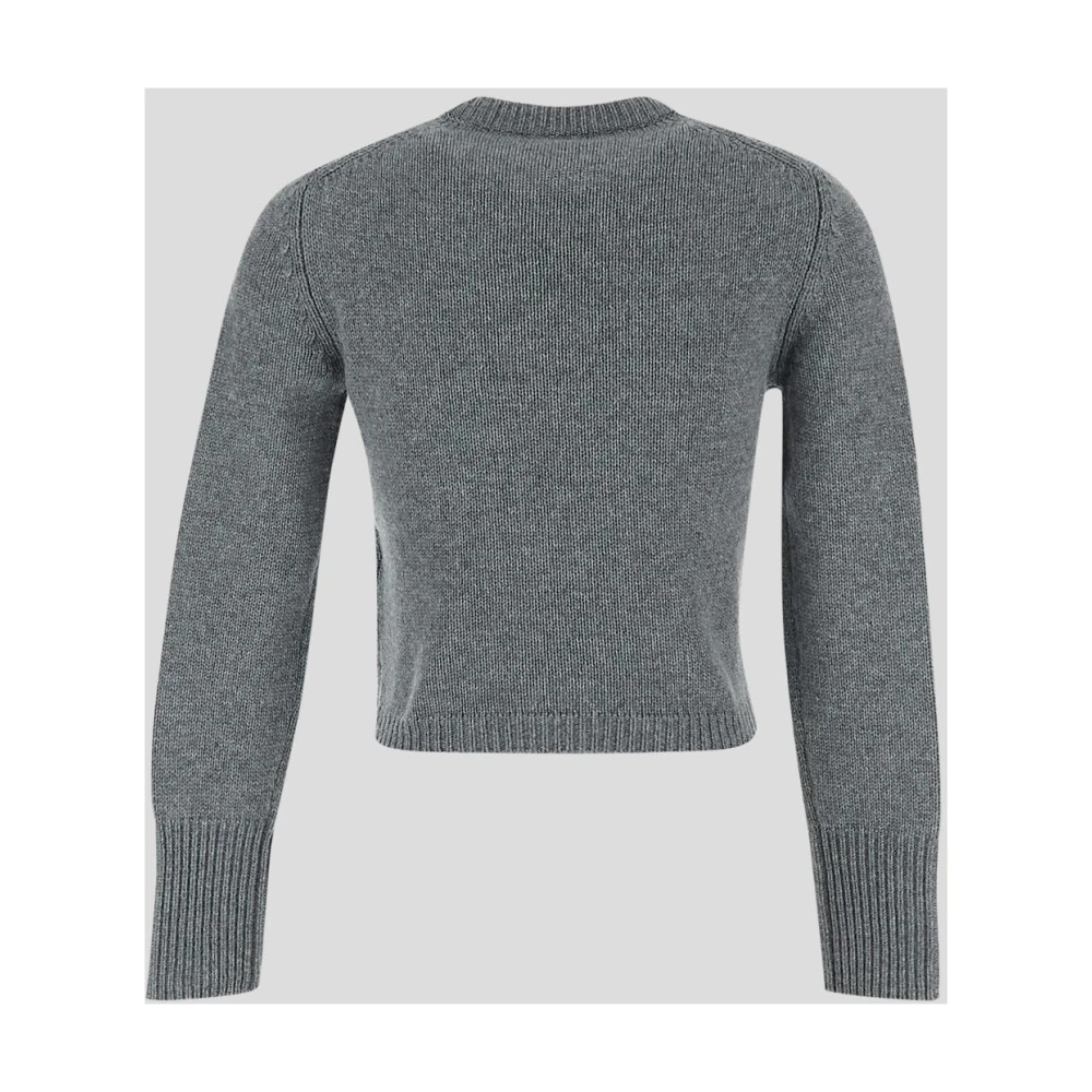 Valentino Cashmere V Sweater Gray Dames
