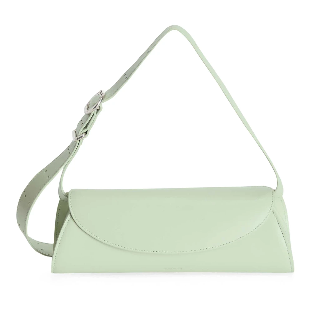 Jil Sander Handtas Klassiek Zwart Leer Green Dames