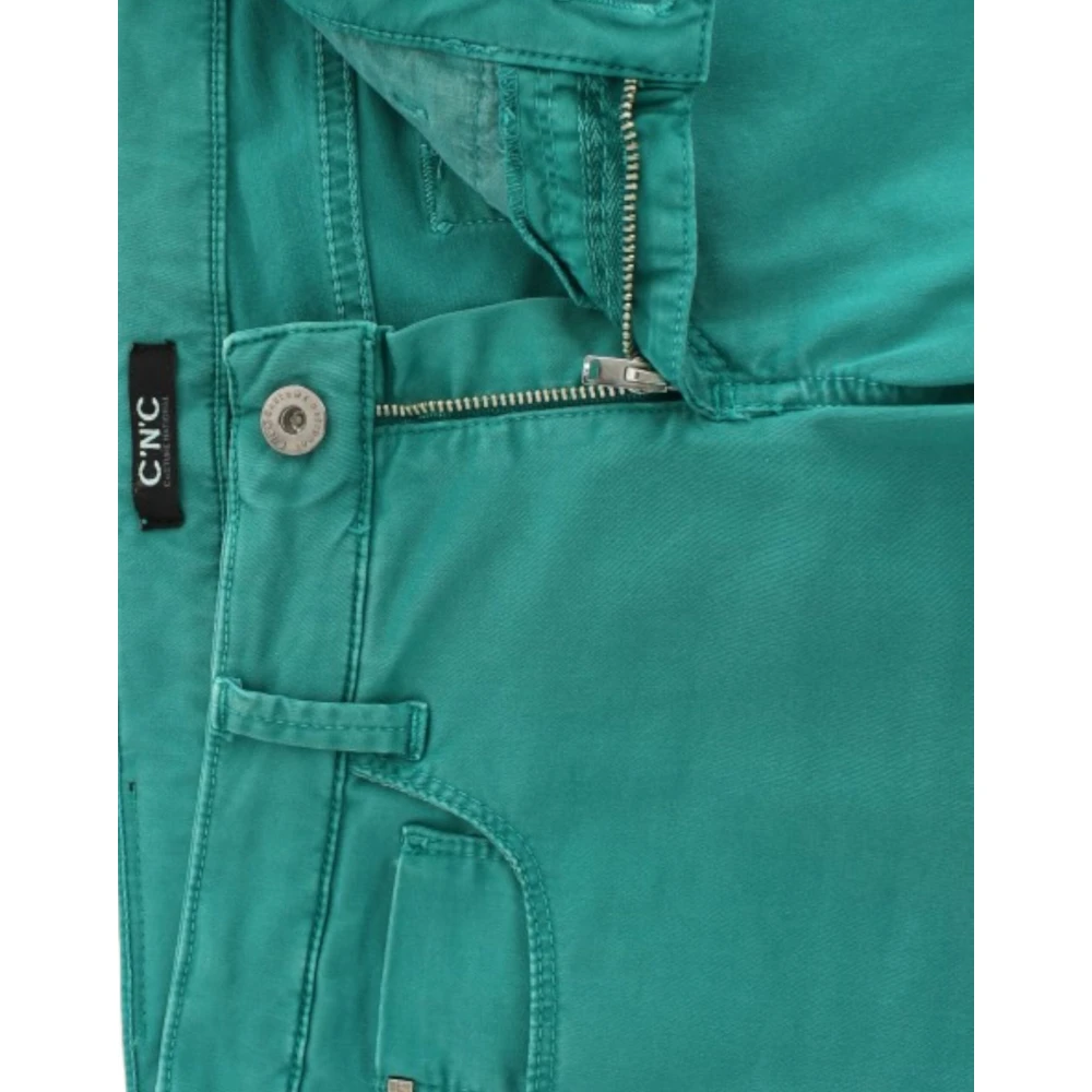 Costume National Groene Straight Leg Jeans Elegant Stijl Green Dames