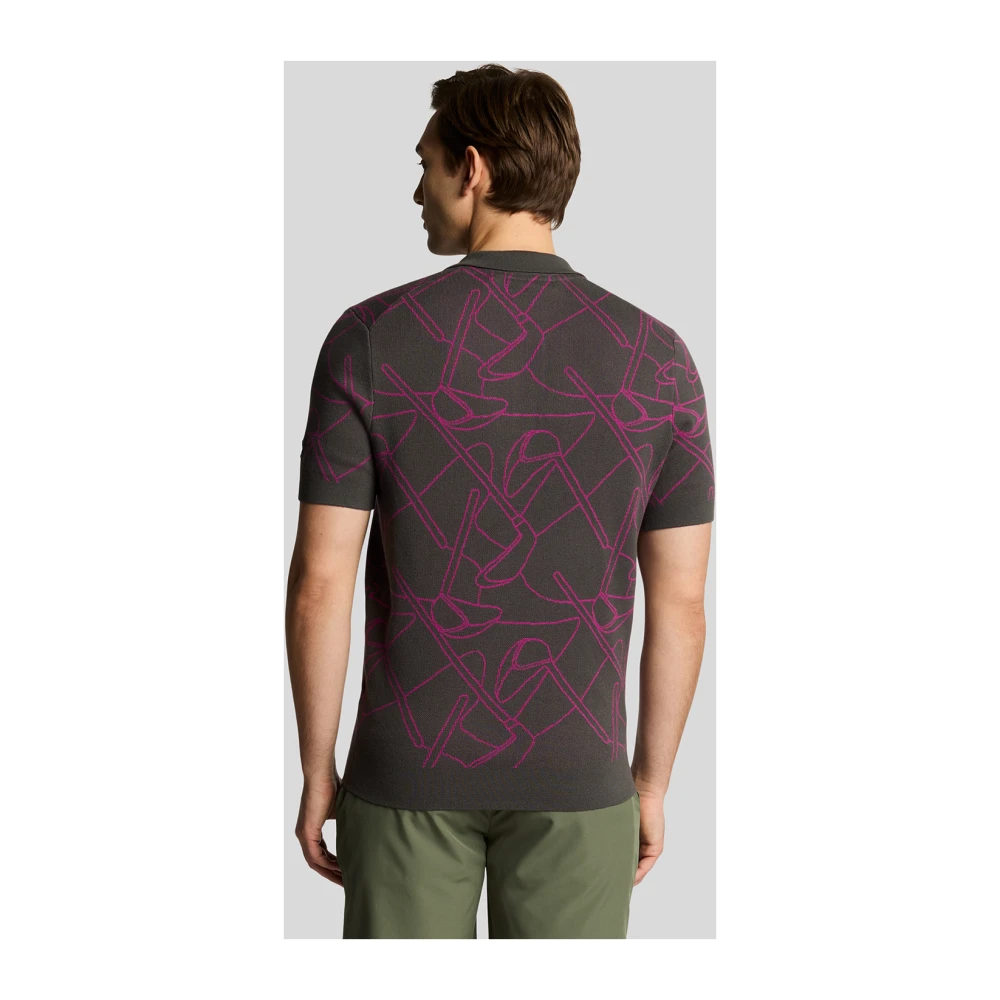 Lyle & Scott Mid Knits Golf Outline Gebreide Polo Multicolor Heren