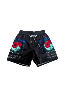 short-de-bain-noir-avec-imprime-audacieux