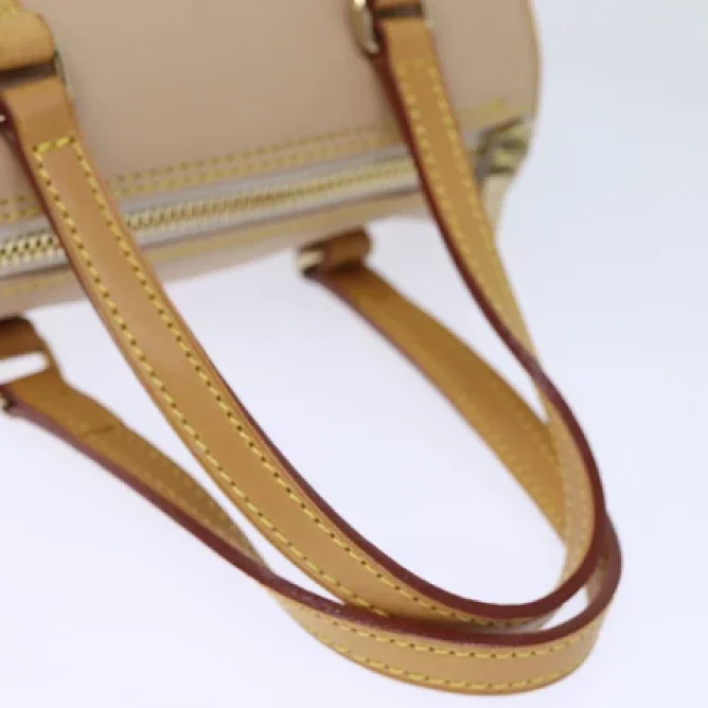 Burberry Vintage Pre-owned Leather handbags Beige Dames