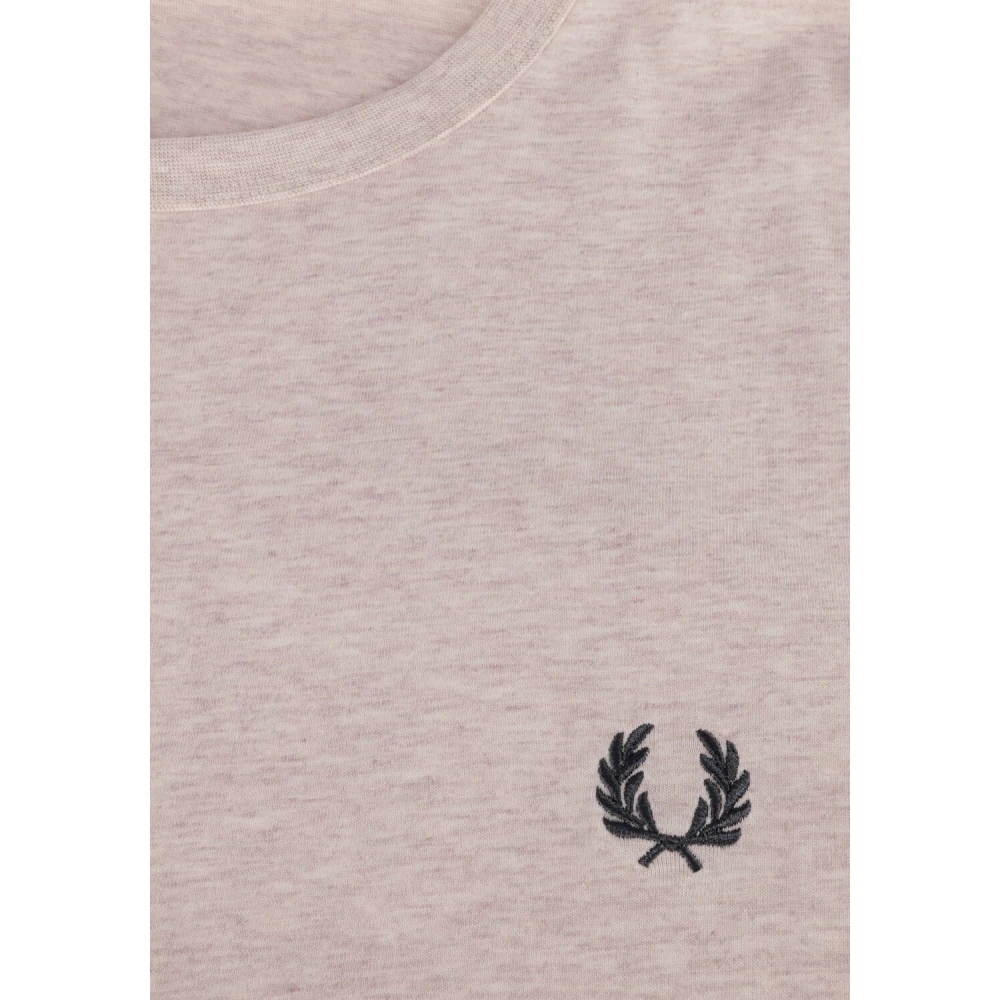Fred Perry Heren Polo & T-shirt Ringer Tee Beige Heren