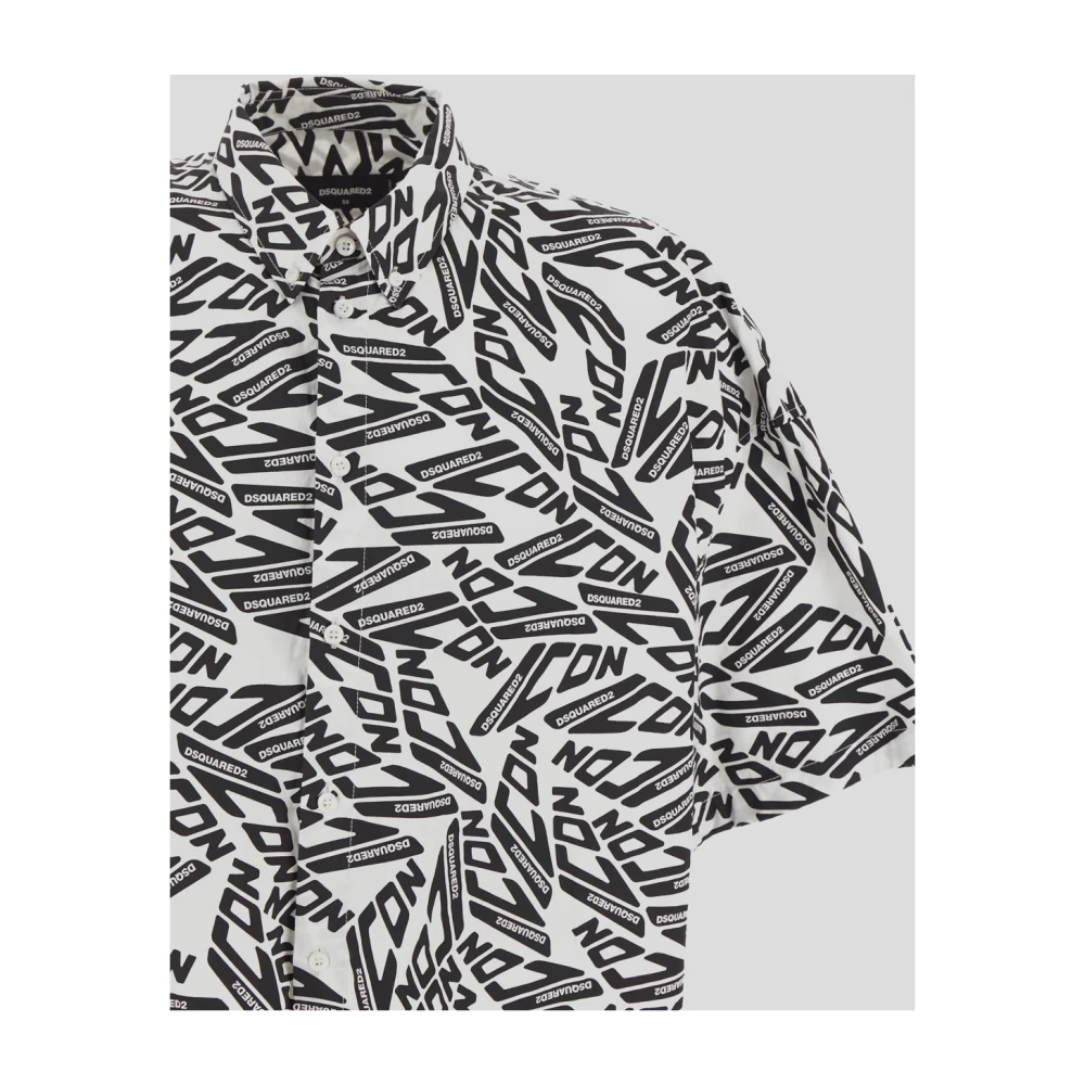 Dsquared2 Logo T-shirt Casual Wear White Heren