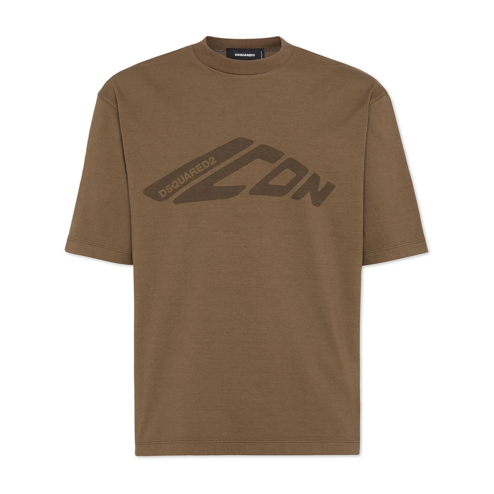 Dsquared2 Men's Brown T-Shirts, S, Stylish Shirts For