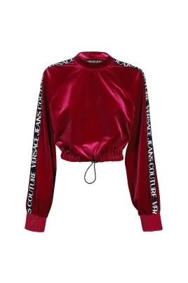 Logo Randig Cropped Sweatshirt