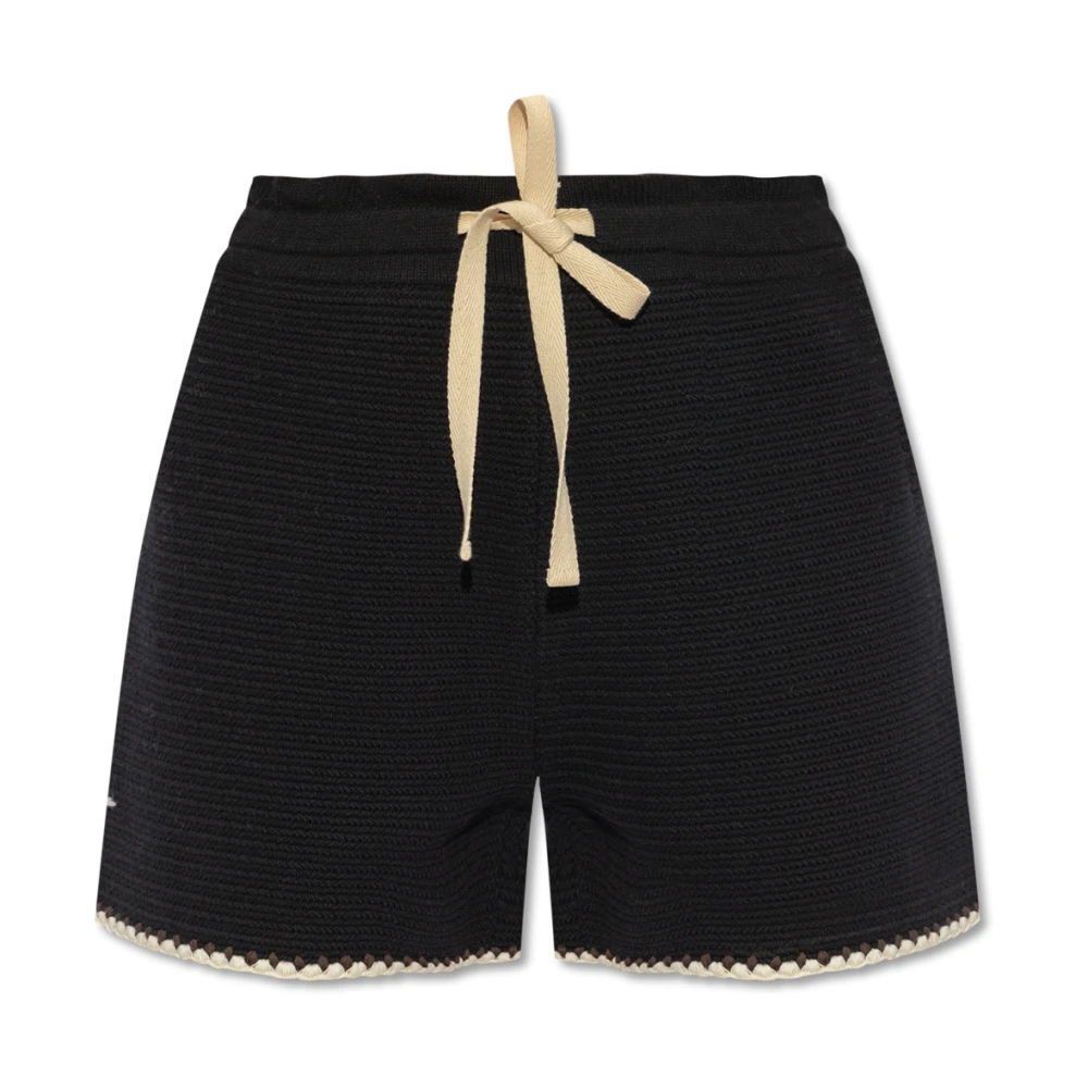 Jil Sander Katoenen shorts Black Dames