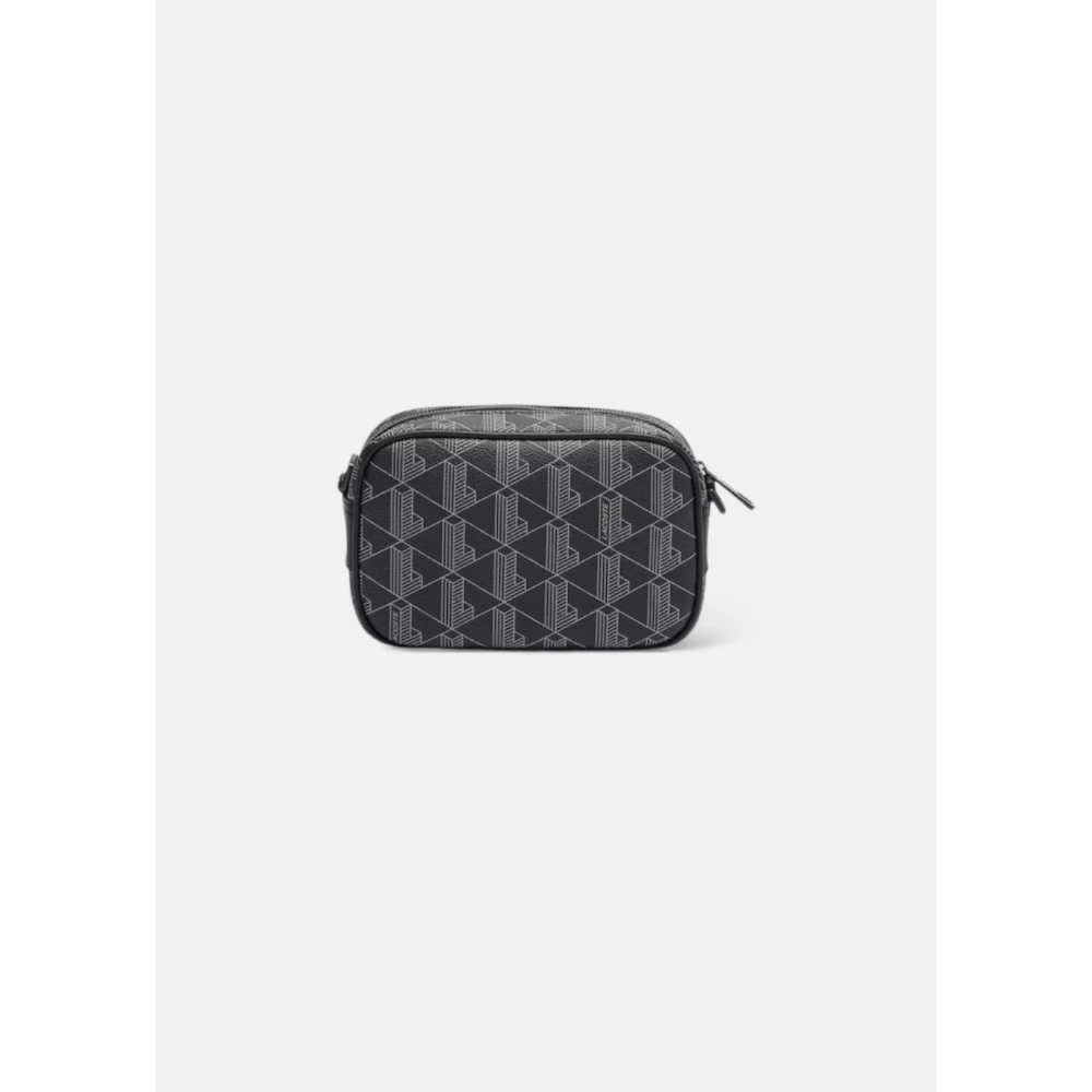 Lacoste Monogram Reporter Tas Blend Design Black Heren