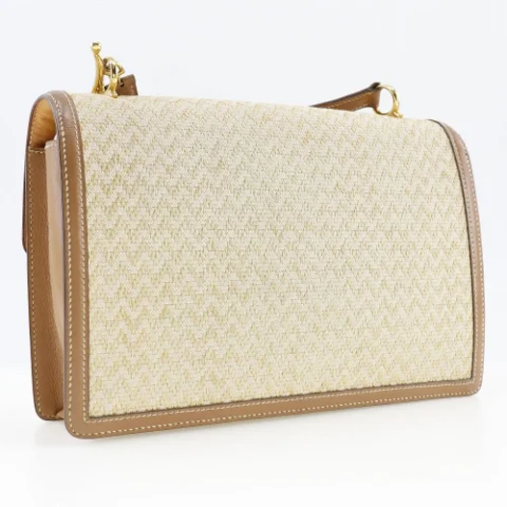 Hermès Vintage Pre-owned Canvas crossbody-bags Beige Dames