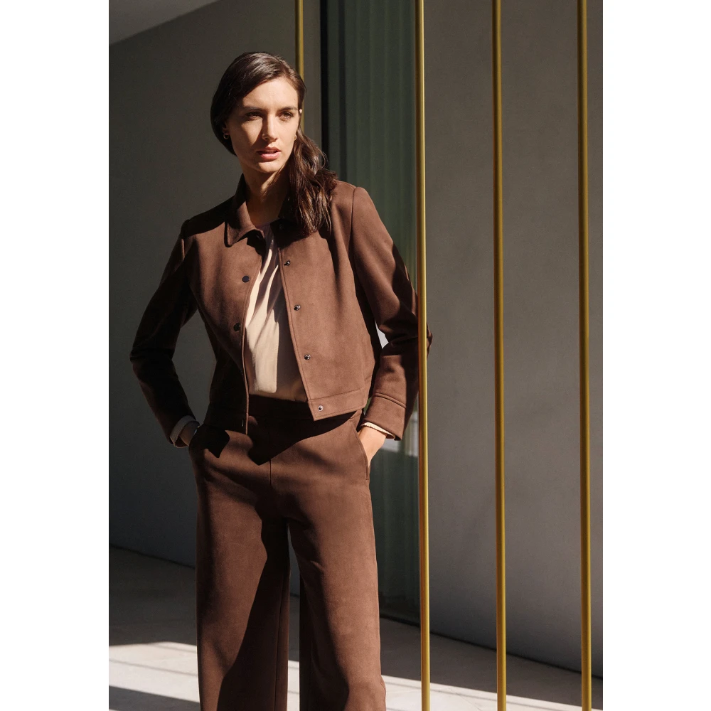 Betty Barclay Culotte van imitatieleer met Zakken Brown Dames