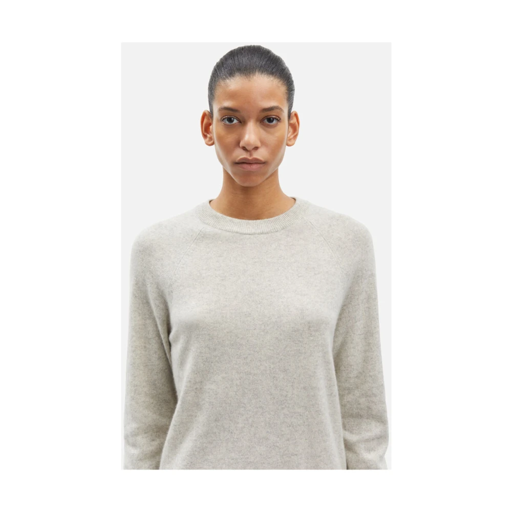 Samsøe Cashmere Raglan Trui Gray Dames