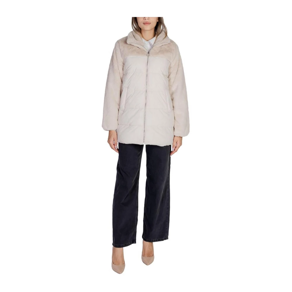 Only Polyester Jassen & Mantels Collectie Beige Dames