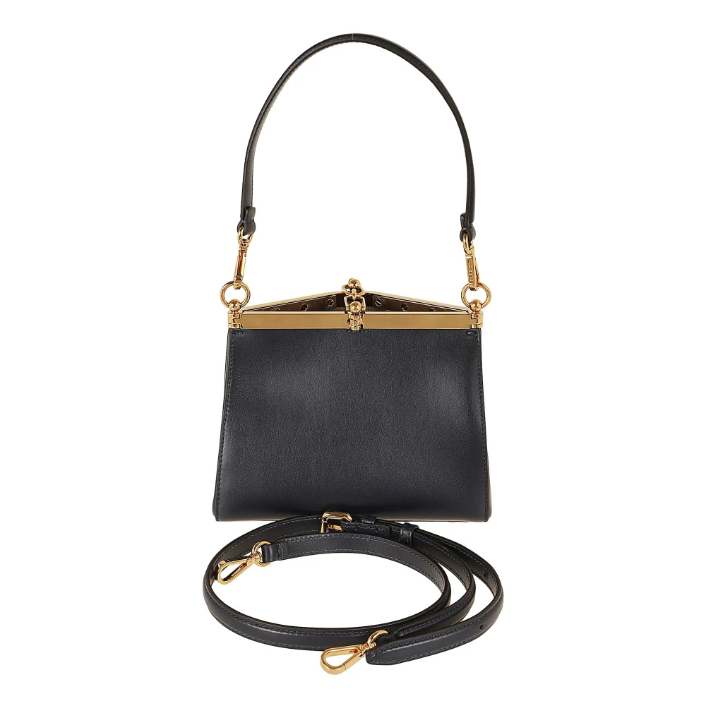 ETRO Leren schoudertas Black Dames