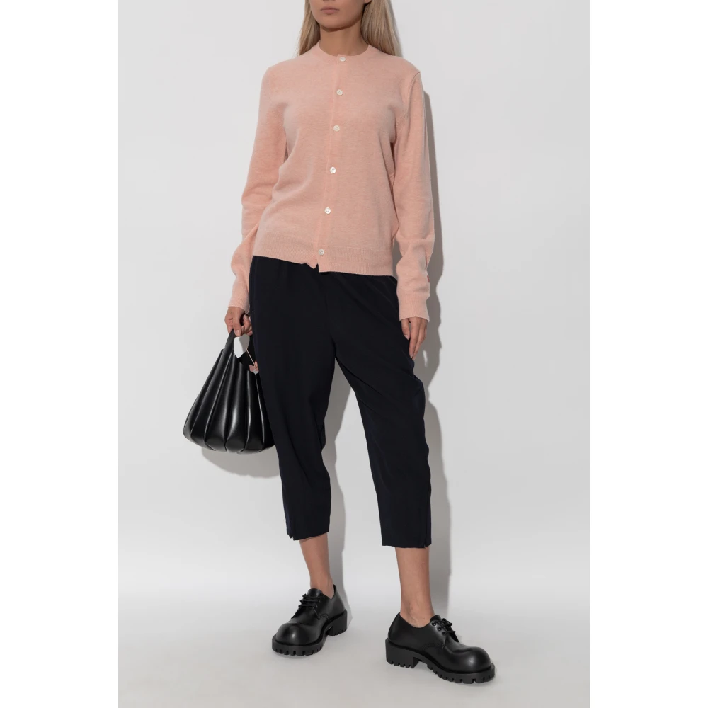 Comme des Garçons Losse wollen broek Blue Dames
