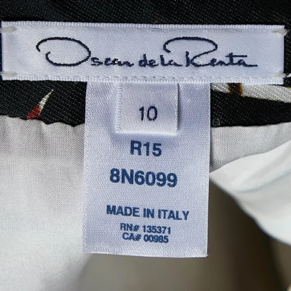 Oscar De La Renta Pre-owned Cotton dresses Multicolor Dames