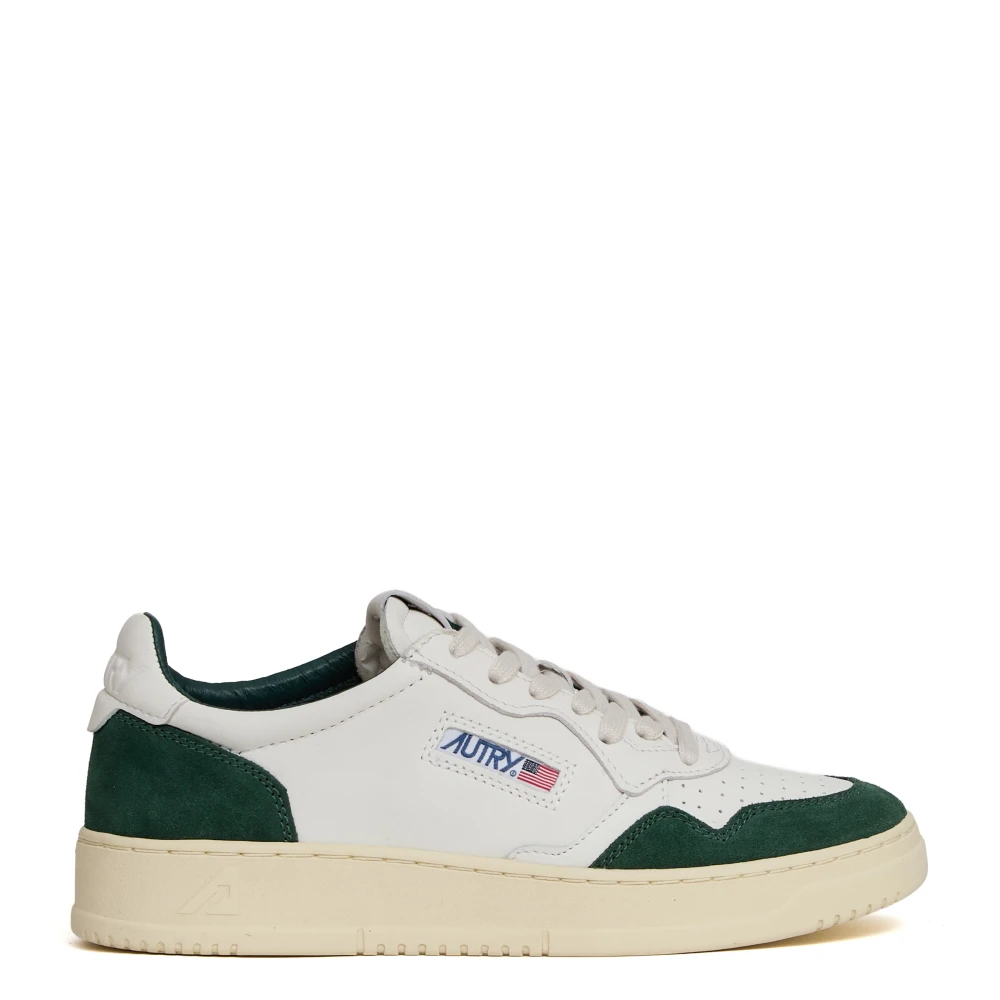 Autry Men's White Sneakers, 10 Uk, Leather Trainers For Casual Outings