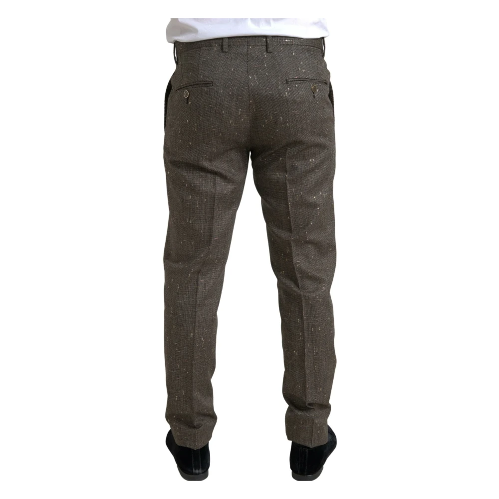Dolce & Gabbana Suit Trousers Brown Heren