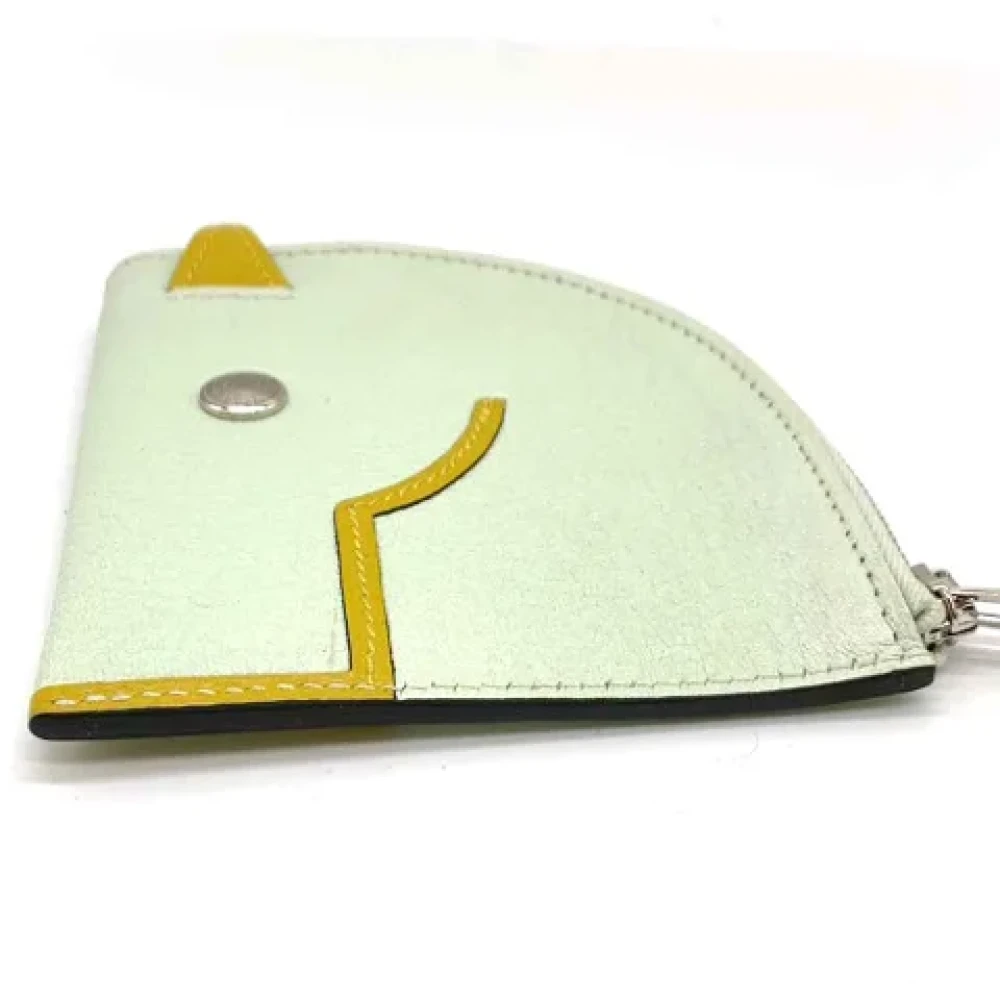 Hermès Vintage Pre-owned Leather wallets White Dames