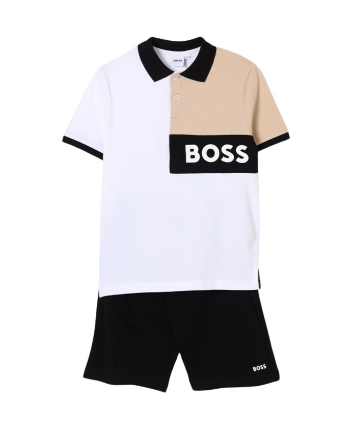 kinderen-zwarte-polo-en-shorts-set
