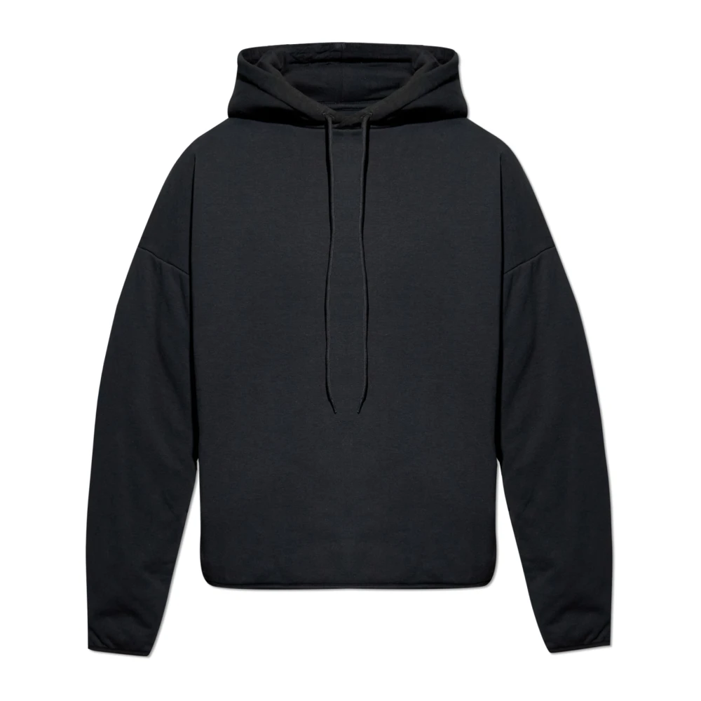 Mm6 Maison Margiela Uomo Nero Sweatshirts & Hoodies