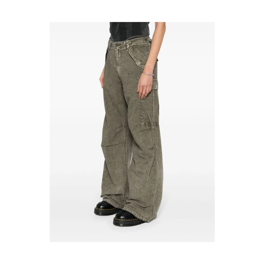R13 Tapered Trousers Green Dames