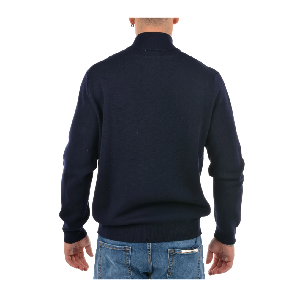 Lacoste Blauwe Zip Cardigan met Logo Blue Heren