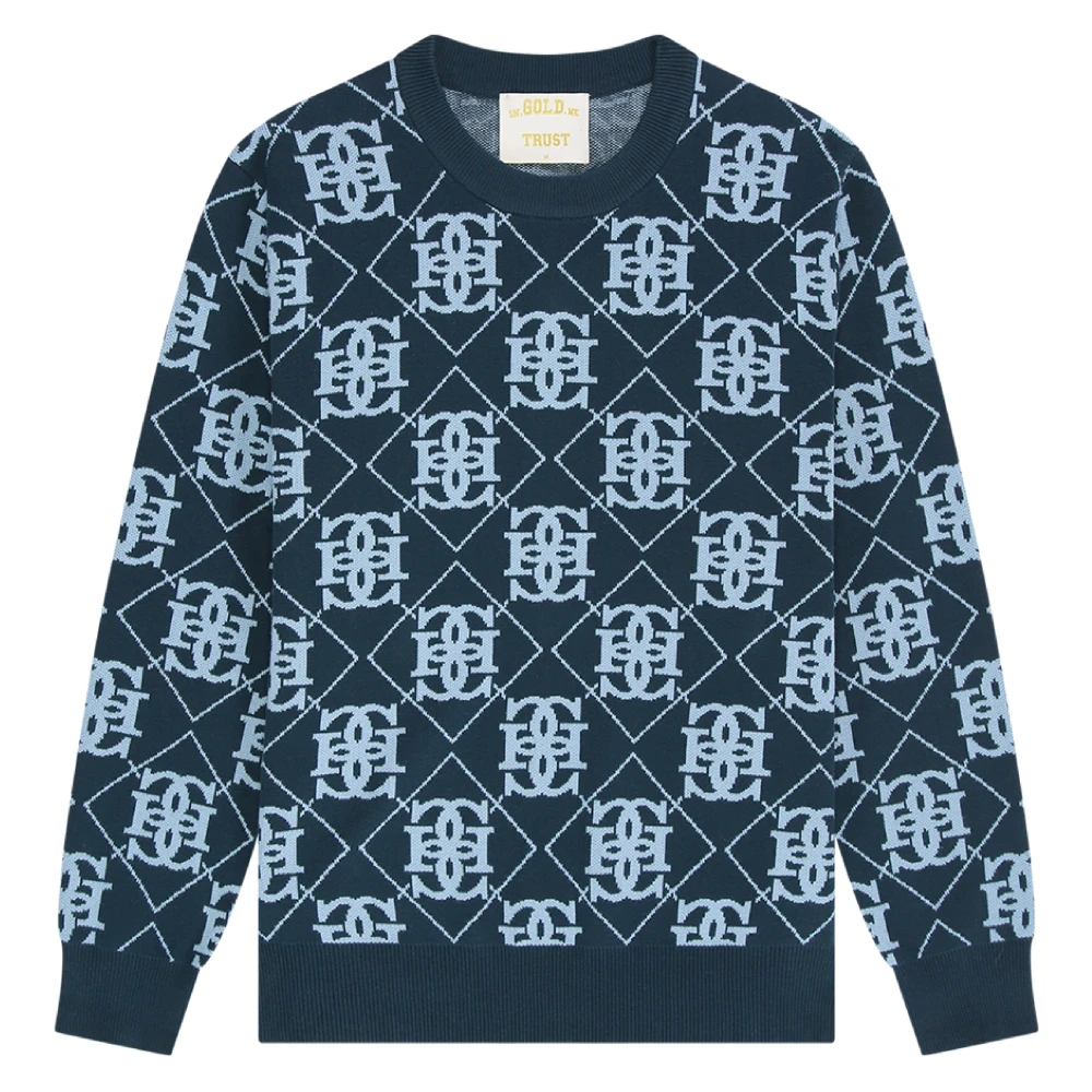 In Gold We Trust Goetsch Gebreide kleding Blue Heren
